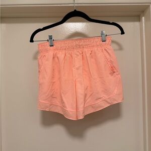 Peach Neon Women's Athletic Shorts